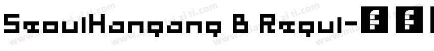 SeoulHangang B Regul字体转换